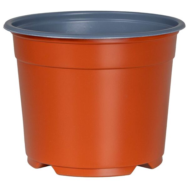 vidaXL Pot &agrave; fleurs 50 pcs Terre cuite &Oslash; 15 x 12,5 cm Plastique