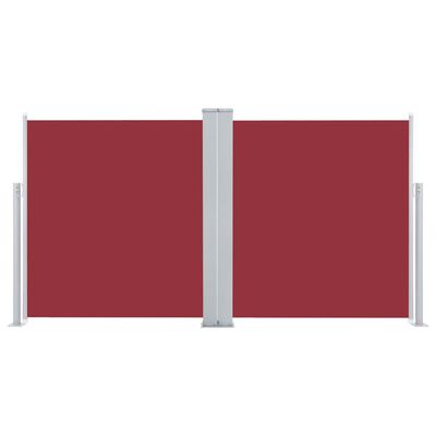 vidaXL Auvent latéral rétractable Rouge 120 x 600 cm