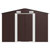 vidaXL Abri de jardin Marron 257x990x181 cm Acier galvanisé