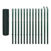 vidaXL Cl&ocirc;ture Euro Acier 25 x 1,7 m Vert