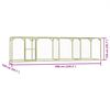 vidaXL Poulailler 1,5x6x1,5 m Pin&egrave;de impr&eacute;gn&eacute;e