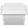vidaXL Table basse avec 4 tiroirs Blanc