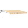 vidaXL Store r&eacute;tractable manuel avec LEDs Jaune et blanc 3,5 x 2 m
