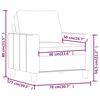 vidaXL Fauteuil Cappuccino 60 cm Similicuir