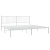 vidaXL Cadre de lit métal sans matelas et tête de lit blanc 193x203 cm