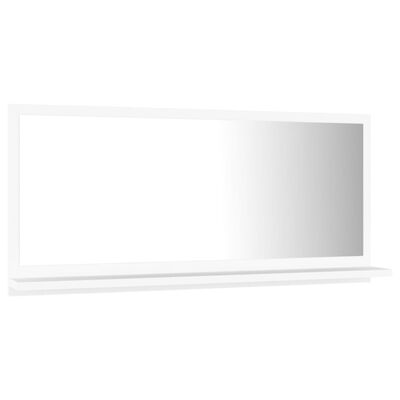 vidaXL Miroir de salle de bain Blanc 80x10,5x37 cm Aggloméré