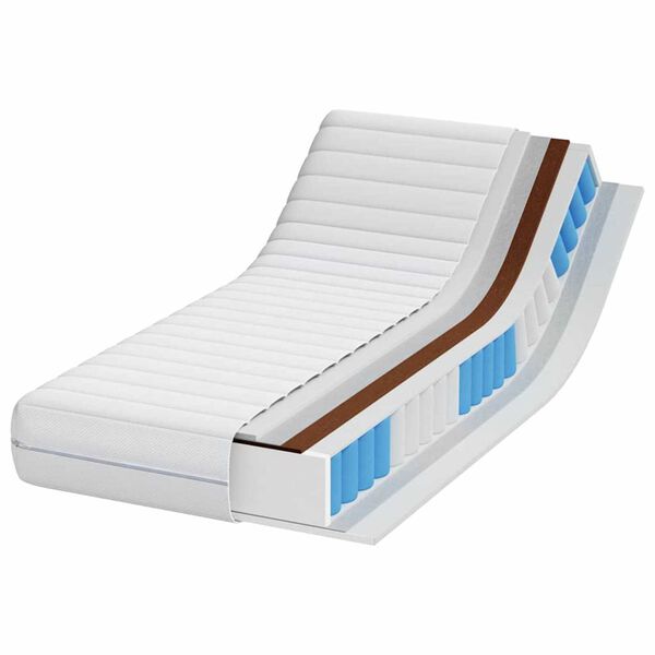 vidaXL Matelas Blanc 80 x 160 cm Ressort ensach&eacute;