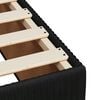 vidaXL Sommier &agrave; lattes de lit avec matelas Noir 140x190 cm Velours