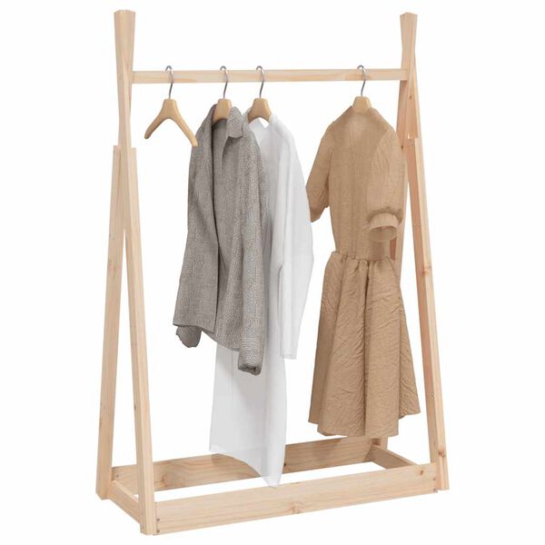 vidaXL Porte-v&ecirc;tements 100x45x150 cm Bois de pin massif