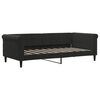 vidaXL Lit de jour avec gigogne et matelas noir 90x190 cm velours