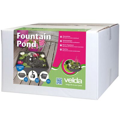 Velda Fontaine avec étang Carrée 75 x 75 x 35 cm
