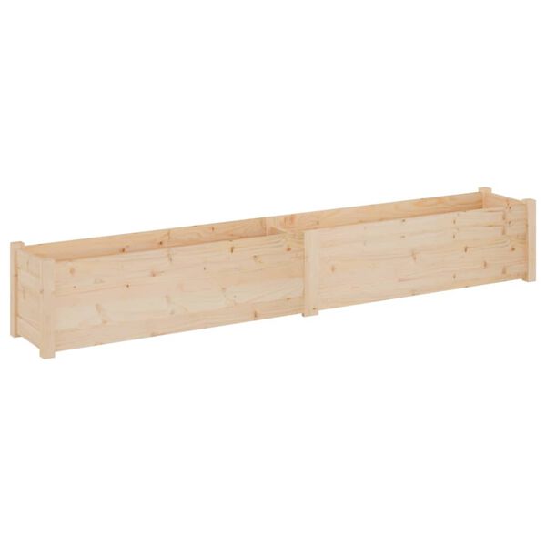 vidaXL Jardinières d'extérieur 2 pcs 200x31x31 cm bois de pin massif