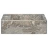 vidaXL Lavabo Gris 40x40x12 cm Marbre