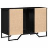 vidaXL Cabinet Sous &Eacute;vier Ch&ecirc;ne noir 91 x 35 x 60 cm Bois d'ing&eacute;nierie