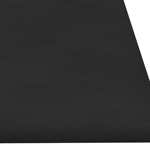 vidaXL T&ecirc;te de lit murale 12 pcs Noir 90 x 30 cm Velours
