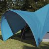 vidaXL Tente tipi avec toit avec &eacute;vent Bleu et gris 600 x 600 x 347 cm