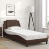 vidaXL Cadre de lit sans matelas Zadar marron 80x200 cm similicuir