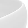 vidaXL Lavabo rond de luxe Blanc mat 40x15 cm C&eacute;ramique