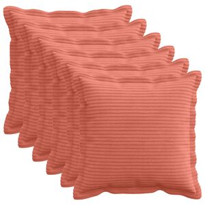 vidaXL Housse de coussin 6 pc HOUTEN Rouge orange 30 x 30 cm