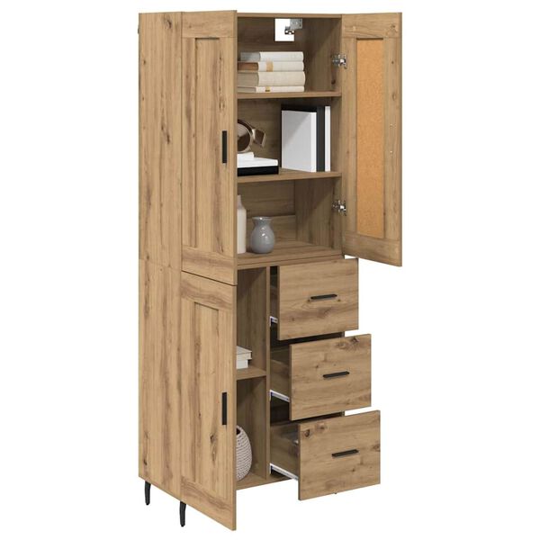 vidaXL Haut Armoire 2 pcs Ch&ecirc;ne artisanal Bois d'ing&eacute;nierie