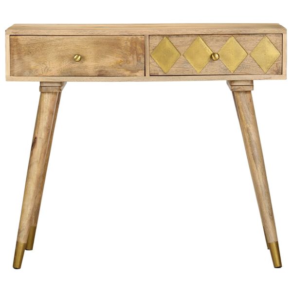 vidaXL Table console 89x44x75 cm Bois de manguier massif