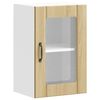 vidaXL Armoire murale de cuisine et porte en verre Lucca ch&ecirc;ne sonoma