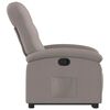 vidaXL Fauteuil inclinable taupe tissu