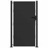 vidaXL Porte de Jardin Noir 105 x 200 cm Acier peint par poudre