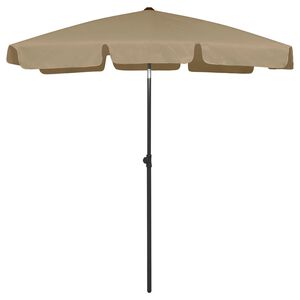 vidaXL Parasol de plage taupe 180x120 cm