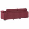vidaXL Canap&eacute; Bordeaux 219 x 77 x 82 cm tissu