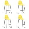 vidaXL Ensemble de bar 5 pcs Plastique Jaune