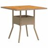 vidaXL Ensemble de salle &agrave; manger pour jardin 3 pcs Beige polyrotin
