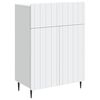 vidaXL Buffet Blanc 66 x 34,5 x 92 cm Bois d'ing&eacute;nierie