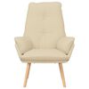 vidaXL fauteuil Crème 69 x 74 x 93 cm Tissu Sherpa