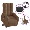 vidaXL Fauteuil de massage inclinable Marron Tissu
