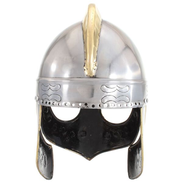 vidaXL Casque de réplique antique Beowulf pour GN Argenté Acier
