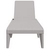 vidaXL Chaise longue gris 186x60x29 cm PP