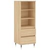 vidaXL Buffet haut Ch&ecirc;ne sonoma 40x36x110 cm Bois d'ing&eacute;nierie