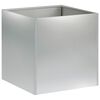 vidaXL Cache-pot de jardin Argent&eacute; 25 x 25 x 25 cm Acier galvanis&eacute;