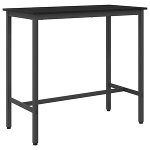 vidaXL table Ch&ecirc;ne noir 100 x 50 x 90,5 cm Bois d'ing&eacute;nierie et acier