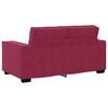 vidaXL Ensemble de canap&eacute;s 3 pcs avec coussins Rouge bordeaux Velours