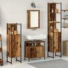 vidaXL Ensemble de mobilier de salle de bain 4 pcs Bois ancien
