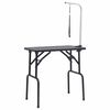vidaXL Table de toilettage r&eacute;glable pour chiens avec 1 boucle
