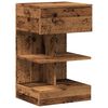 vidaXL Table de chevet vieux bois 40x35x65 cm bois d'ing&eacute;nierie