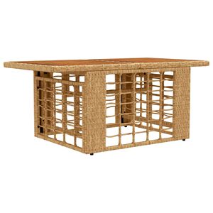 vidaXL Table de jardin relevable Naturel 100 x 55 x 37 cm