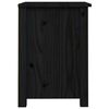 vidaXL Tables de chevet 2 pcs Noir 40x35x49 cm Bois de pin massif