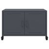 vidaXL Meuble TV anthracite 68x39x43,5 cm acier