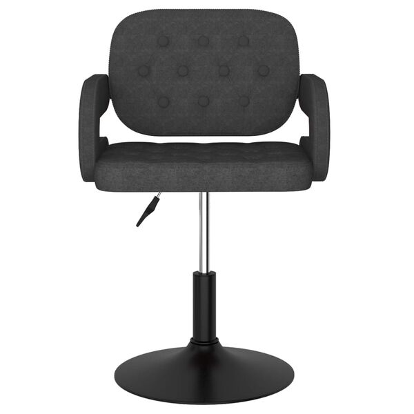 vidaXL Tabouret de bar Gris fonc&eacute; Tissu