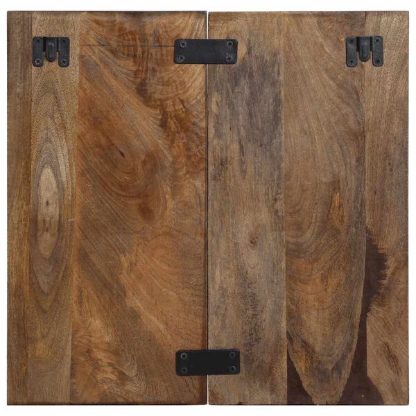 vidaXL Table de chevet multicolore 50x27x50 cm bois de r&eacute;cup&eacute;ration