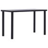 vidaXL Table de salle &agrave; manger Noir et gris b&eacute;ton 120x60x75 cm MDF
